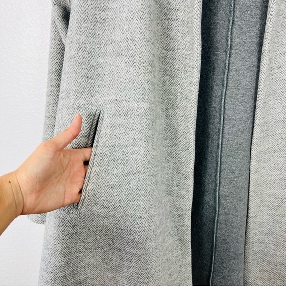 MADEWELL Stanza Herringbone GRAY Wool Blend Coat Jacket size S - Picture 9 of 11